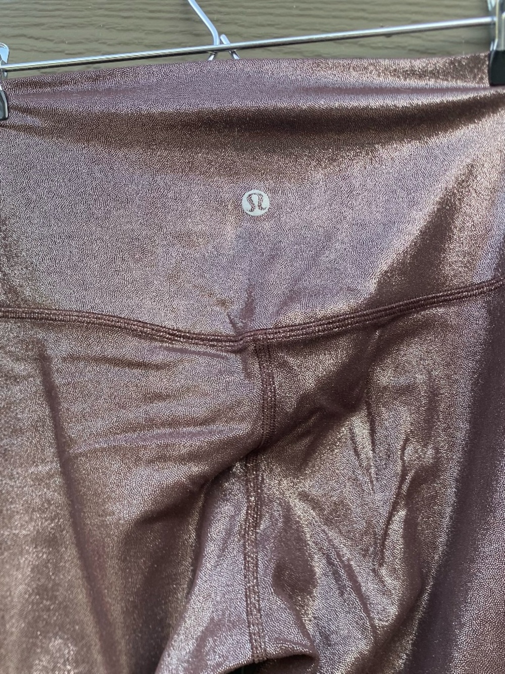RARE- Lululemon Align High-Rise Crop 21" -Radiate Foil Print French Press SHINE - Picture 4 of 6